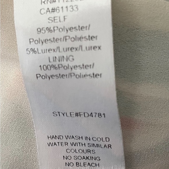 Adelyn Rae floral chiffon crpssover ruched dress 26422 - Picture 9 of 10